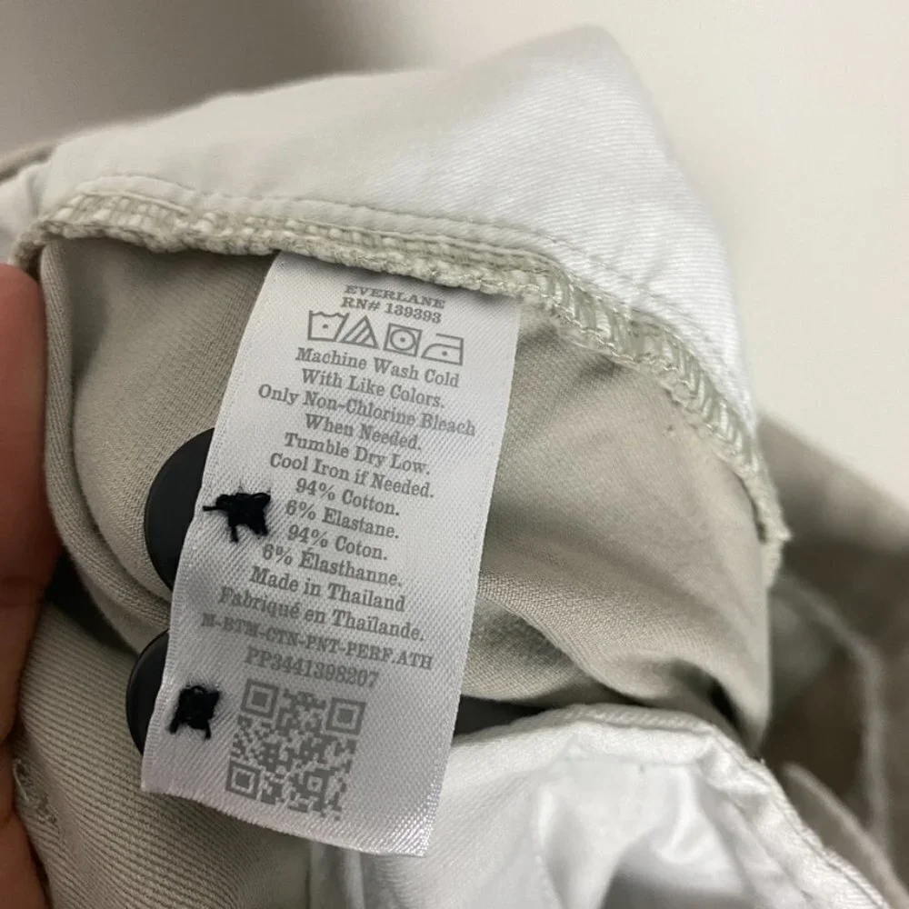 Everlane The Performance Chino Pants Stone Mens 34x30